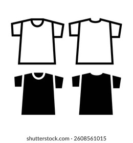 Clothing, fashion pictogram icon set