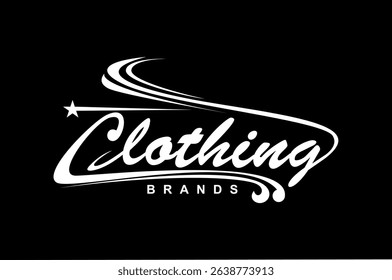 Clothing fashion texture logo design illustration