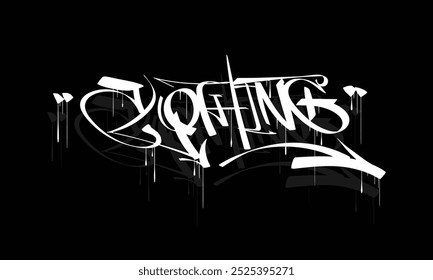 CLOTHING graffiti tag style design