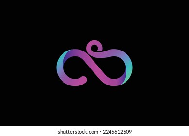 clothing hanger fashion 3D logo concept