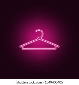 Clothing hanger icon. Elements of Handmade in neon style icons. Simple icon for websites, web design, mobile app, info graphics