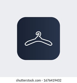 Clothing hanger icon for fashion app and website