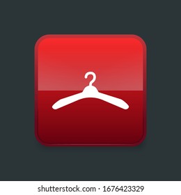 Clothing hanger icon for fashion app and website