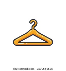 Clothing hanger shows style in a minimal clean scene