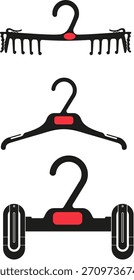 Cabide de roupa Ilustração de vetor isolar don branco