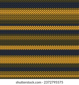 Horizontale Bekleidung Streifen Stricken Textur geometrische Vektorgrafik nahtlos. Plaid Strickbekleidung Stoffdruck. Skandinavisches Strickmuster im nahtlosen Stil. Abstrakte Weihnachtsbilder.