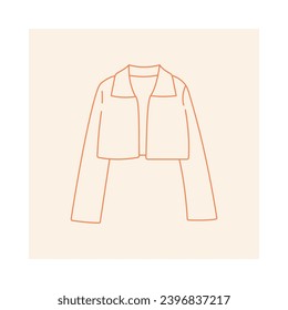 Clothing icon illustration - blazer icon set simple outline