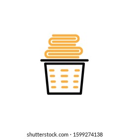 Clothing icon. Line and two colour design template