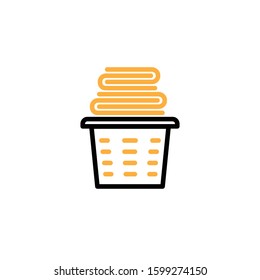 Clothing icon. Line and two colour design template