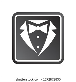 Clothing icon logo, Clothing icon logo template in a box shape , Logo suit