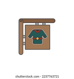 the clothing icon is suitable for your web, apk or project with a medieval theme