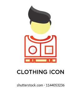 Clothing icon vector isolated on white background for your web and mobile app design, Clothing logo concept