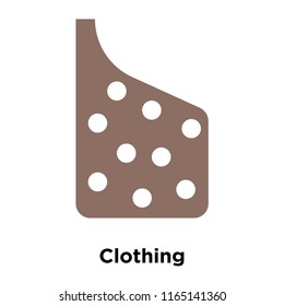 Clothing icon vector isolated on white background, Clothing transparent sign , historical stone age symbols
