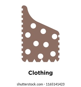 Clothing icon vector isolated on white background, Clothing transparent sign , historical stone age symbols