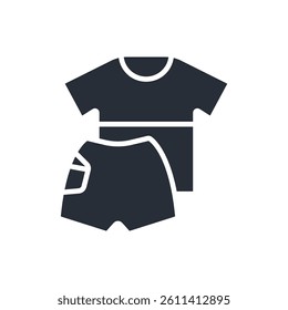 clothing icon. vector.Editable stroke.linear style sign for use web design,logo.Symbol illustration.