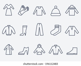 Clothing  icons