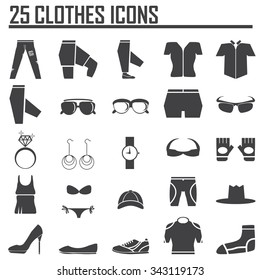 clothing icons.