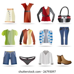 Clothing Icons - Vector Icon Set