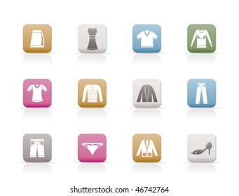 Clothing Icons - Vector Icon Set