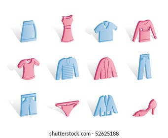 Clothing Icons - Vector Icon Set