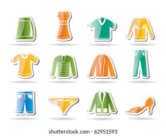 Clothing Icons - Vector Icon Set