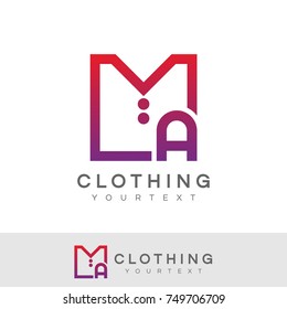 clothing initial Letter A Logo design