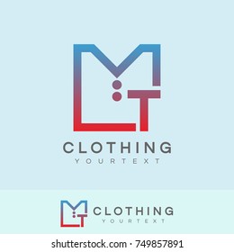 clothing initial Letter T Logo design