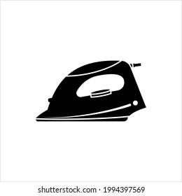 Clothing Iron, Heat Stream Iron Vector Art Illustration