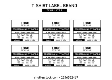 Clothing label tag apparel concept vector design