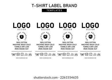 Clothing label tag concept no border vector design editable