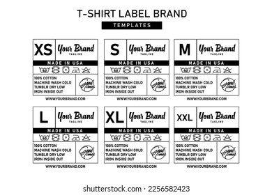 Clothing label tag concept vector design blank