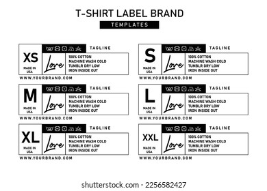 Clothing label tag concept vector design info