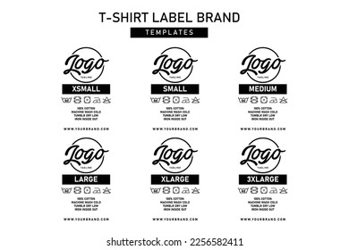Clothing label tag industry concept vector design