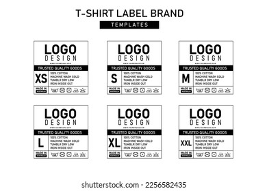 Clothing label tag minimalist concept vector design