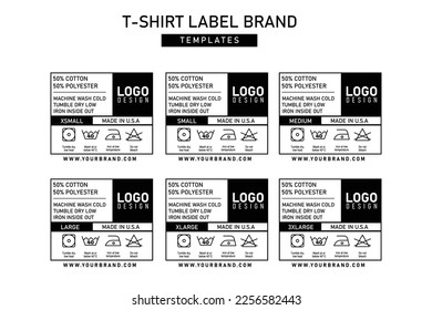 Clothing label tag product concept vector design