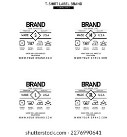 Clothing label tag template concept vector design branding