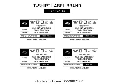 Clothing label tag vector design editable