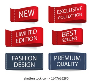 Valentines Day Collection Sale Banners Stock Vector (Royalty Free ...