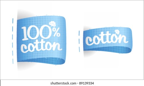 Clothing labels for cotton production.