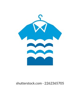 Clothing laundry service vector logo design