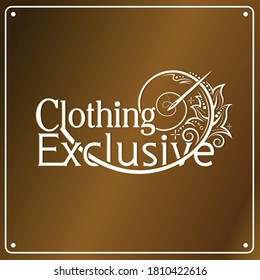 Diseño de logotipo de ropa con archivo vectorial