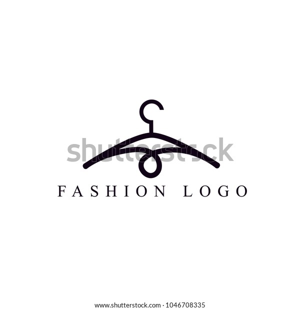 Clothing Logo Template Minimalist Hanger Logo Stock Vector (Royalty ...