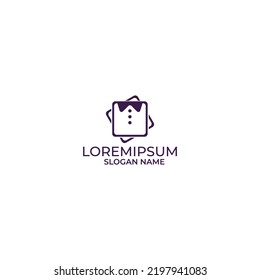 clothing logo, t-shirt logo, fashion logo, simple icon logo.