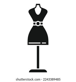 Clothing mannequin icon simple vector. Repair tailor. Cloth sewing