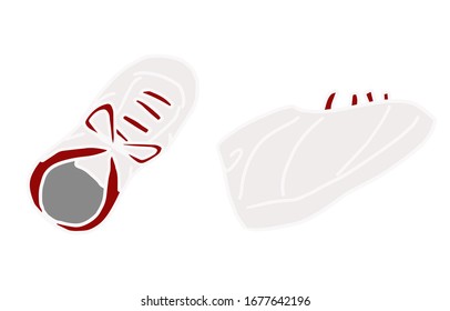Clothing materials, training wear, jogging shoes