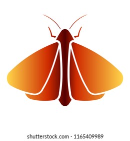 Clothing moth icon. Clipart image isolated on white background