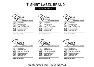 Clothing neck label tag concept vector design