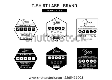 Clothing neck label tag concept vector design
