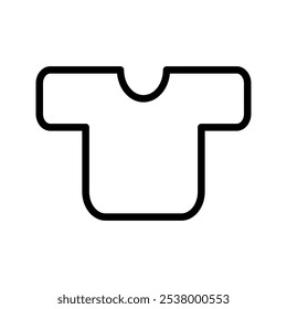 Clothing with a pattern, linear icon. clothes icon