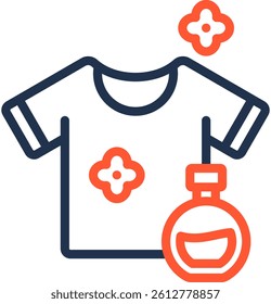 Clothing Perfume Icon Color Line Vector Illustration
